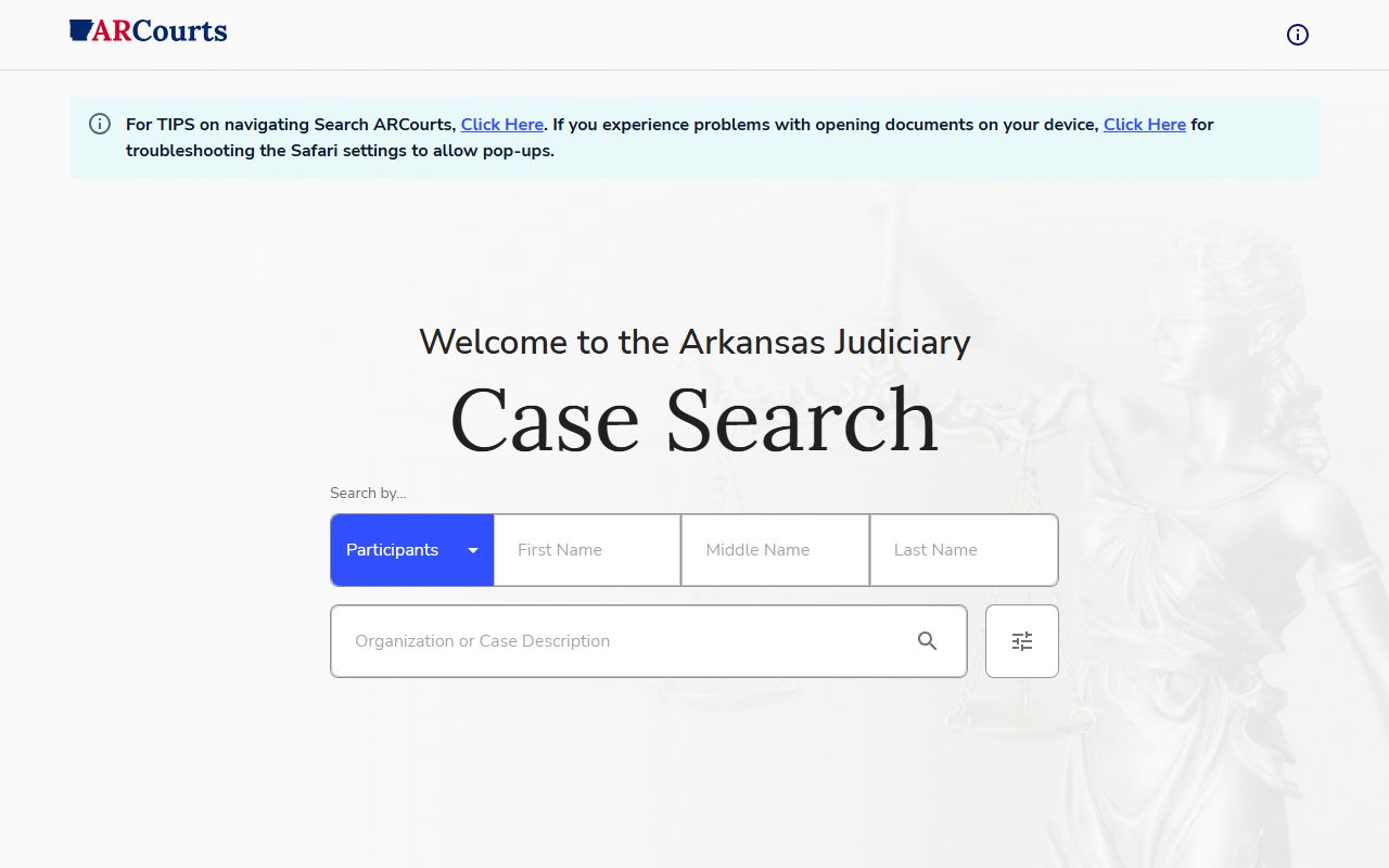 Lee County court records after jail arrest Search ARCourts case search